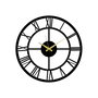 Wallity Pari Reloj de Pared Decorativo de Metal Negro